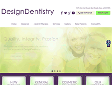 Tablet Screenshot of designdentistry.com.au